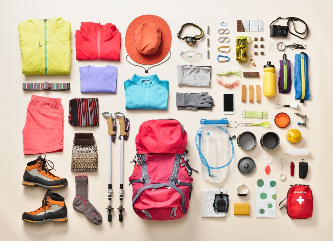 hiking and camping gear